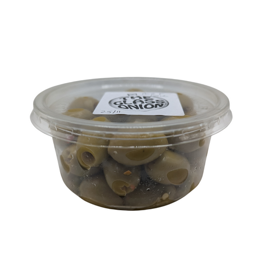 Fresh Flavoured Olives - Chilli and Garlic